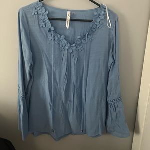 Baby blue blouse